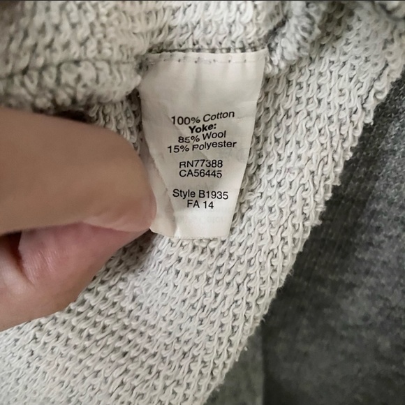 Madewell Gray/Black Buffalo Check Plaid Wool Blend Sweater - Picture 6 of 6